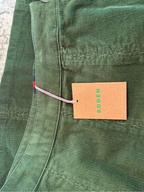 Boden Green Corduroy Skirt
